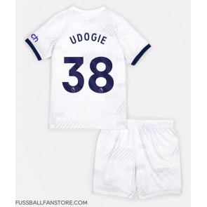 Tottenham Hotspur Destiny Udogie #38 Replik Heimtrikot Kinder 2023-24 Kurzarm (+ Kurze Hosen)